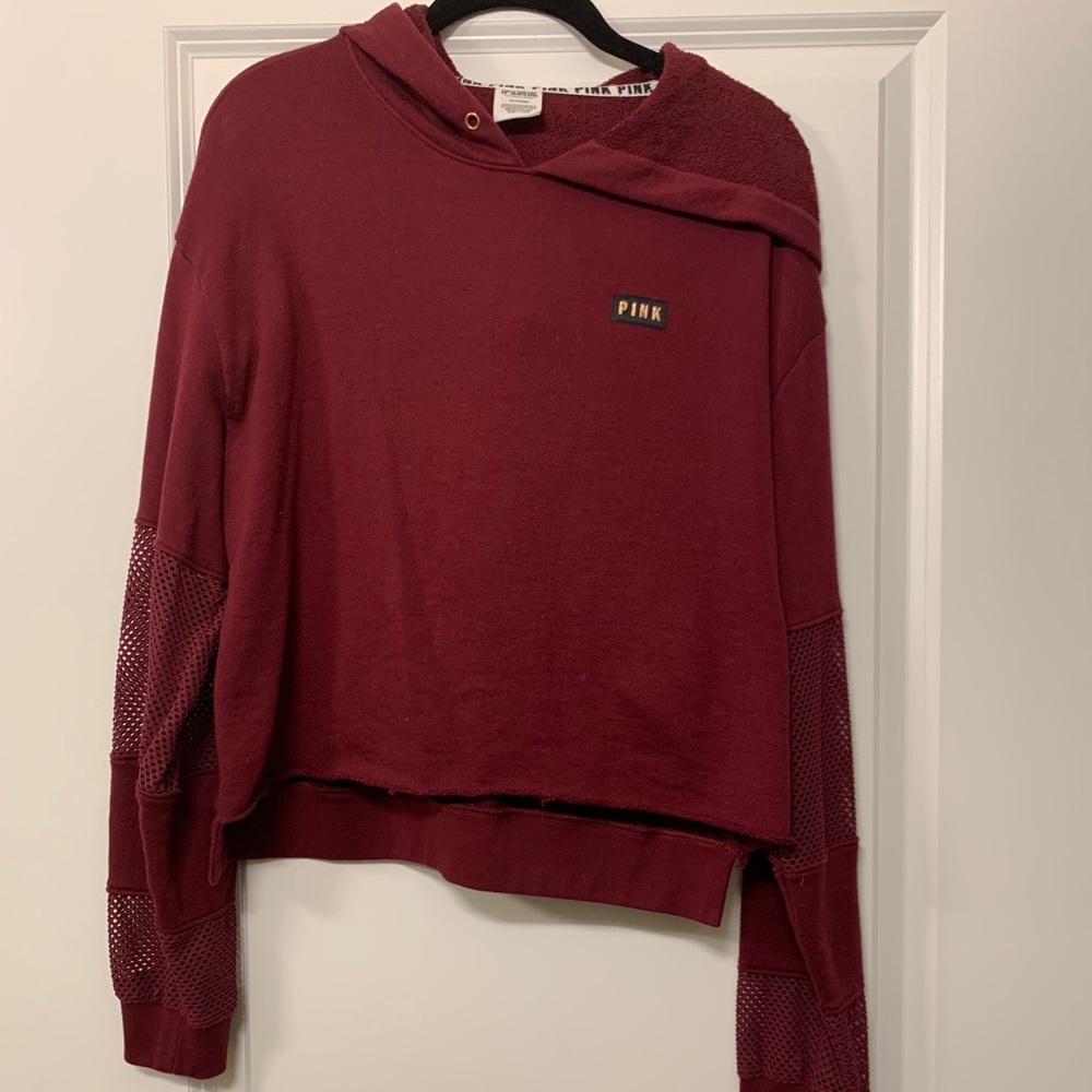 PINK Victoria Secret Crop hoodie size M